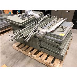 Grey adjustable shelving