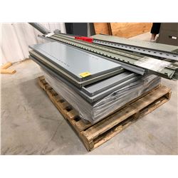 Grey adjustable shelving