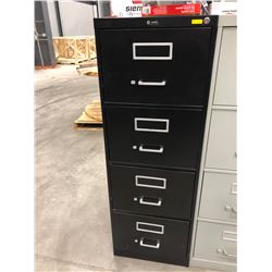 File cabinet 4 drawer black no key 18" x 52" x 28 1/2"
