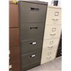 Image 1 : File cabinet 4 drawer dark grey no key 18" x 51" x 28"