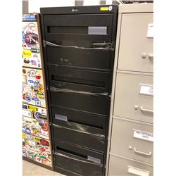 File cabinet 4 drawer black no key 18" x 52" x 26 1/2