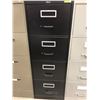 Image 1 : File cabinet 4 drawer black no key 18" x 52" x 26 1/2