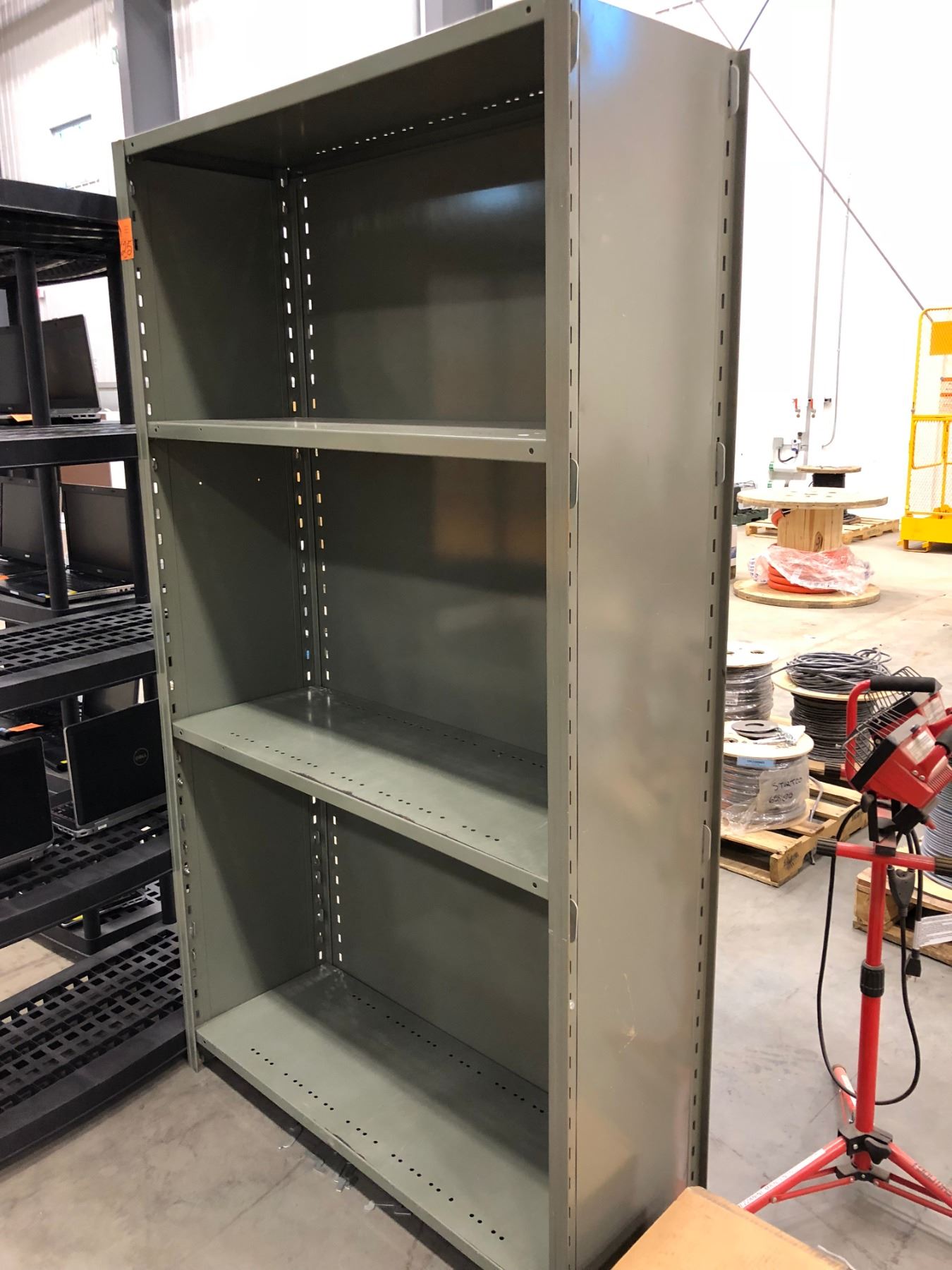 Grey steel shelving 43 1/4" x 15 1/4" x 76"