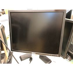 Qty 2 Dell Ultra sharp 19" LCD Flat Panel Monitor Model 1907FP, Dell keyboard, wireless mouse and 2 