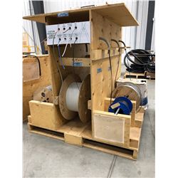 8 Assorted Spools Multiconductor Wire & dispenser