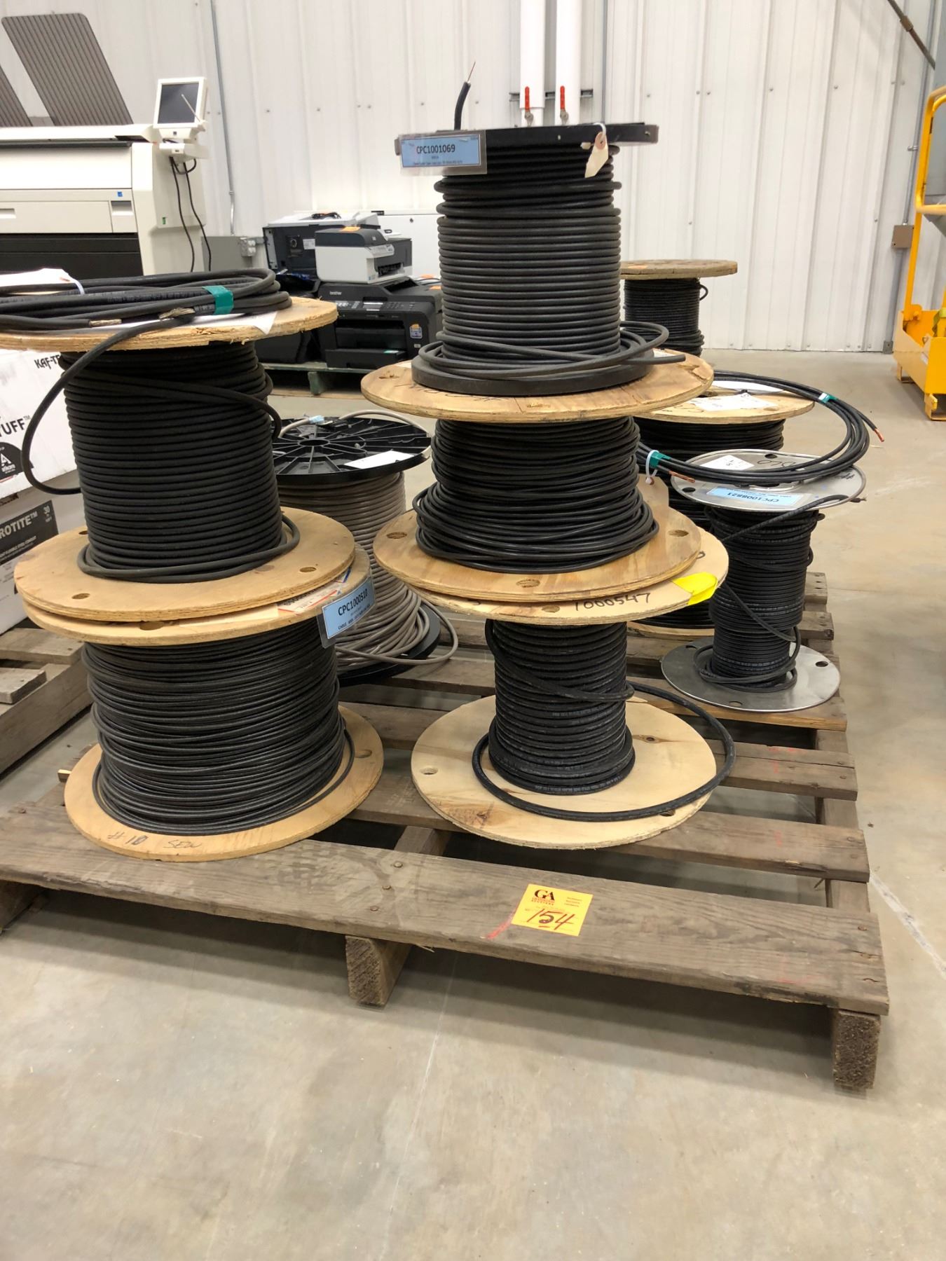 8 Spools assorted cable/wire