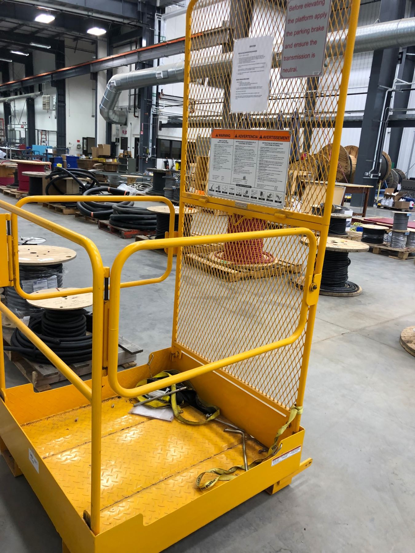 Bestil forklift man cage, model WP3737FD