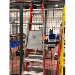 8' fiberglass ladder, 6' platform ladder, 3' platform ladder