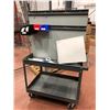 Image 1 : Rolling parts cart 36" x 24" (misc items on cart included)