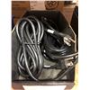Image 5 : Qty 6 rough service bulbs, 9 florescent 18" fixtures and bulbs, qty 11 #14/3 cable cord