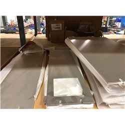 Assorted aluminum panels