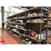 Image 1 : Grey steel shelving 48" x 24" x 96" 6 sections & 35 MDF shelf (contents on shelves not included)