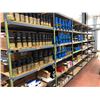 Image 1 : Grey steel shelving 48" x 24" x 96" 6 sections & 36 MDF shelf (contents on shelves not included)