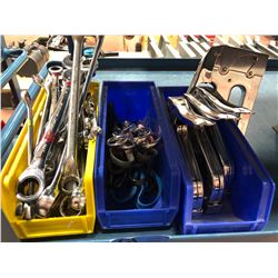 Assorted wrenches, scissors & staplers