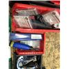 Image 4 : Assorted 120 volt lockouts, Greenlee cable strippers and blades 1903, deburring tools and blades, pe