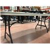 Image 1 : Plastic Collapsible Table 72 x 30 x 29 (table only)