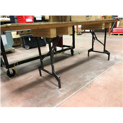 Wooden collapsible table 96" x 24" x 35" (table only)