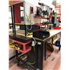 Image 8 : Heavy duty custom rolling work bench 72" x 36" x 73" powder coat black paint, wired with receptacles