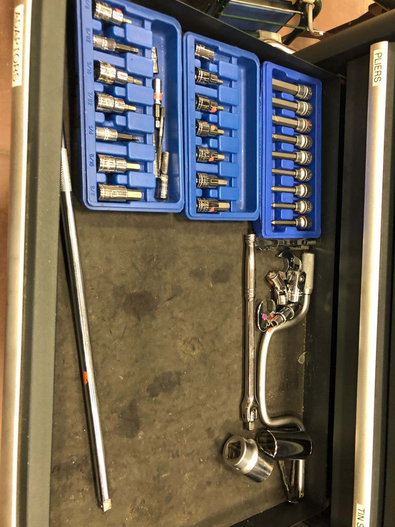 2 piece Mastercraft Maximum tool box, includes assorted tools in drawers