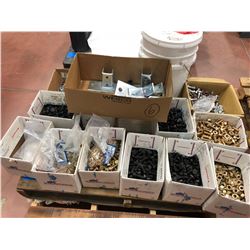 1 pallet boxes A325 1/2" construction hardware assorted lengths