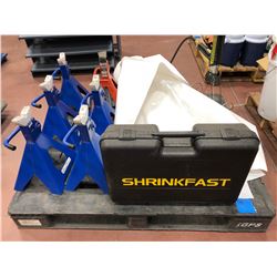 Shrink fast Marine wrapping kit includes torch (no propane), 6 - 6 ton jack stands