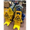 Image 2 : 4 mop pails, 3 mops w/3 spare heads, 2 caution signs