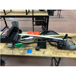 Electrolux cordless dustvac, dustpan, commercial multi surface sweeper, Corn broom, Nifty Nabber, Bi