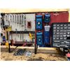 Image 4 : Heavy duty custom rolling work bench 72" x 36" x 73" powder coat black paint, wired with receptacles