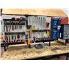 Image 5 : Heavy duty custom rolling work bench 72" x 36" x 73" powder coat black paint, wired with receptacles
