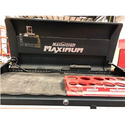 2 piece Mastercraft Maximum tool box, includes assorted tools in drawers