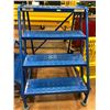 Image 1 : 2 - Canway rolling step stools Mod 2NH, Canway rolling 4 step Mod 4NH