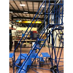 Canway rolling staircase 400 lb. max, Model 8H, Canway rolling step stool Mod 2NH