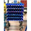 Image 1 : Rolling heavy duty hardware cart 36 x 26 x 60 powder coated includes assorted hardware
