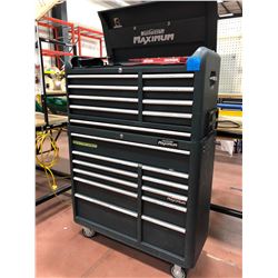 2 piece Mastercraft Maximum tool box, includes assorted tools in drawers