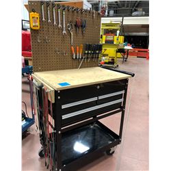 Westward 3 drawer utility cart modified,  tools included