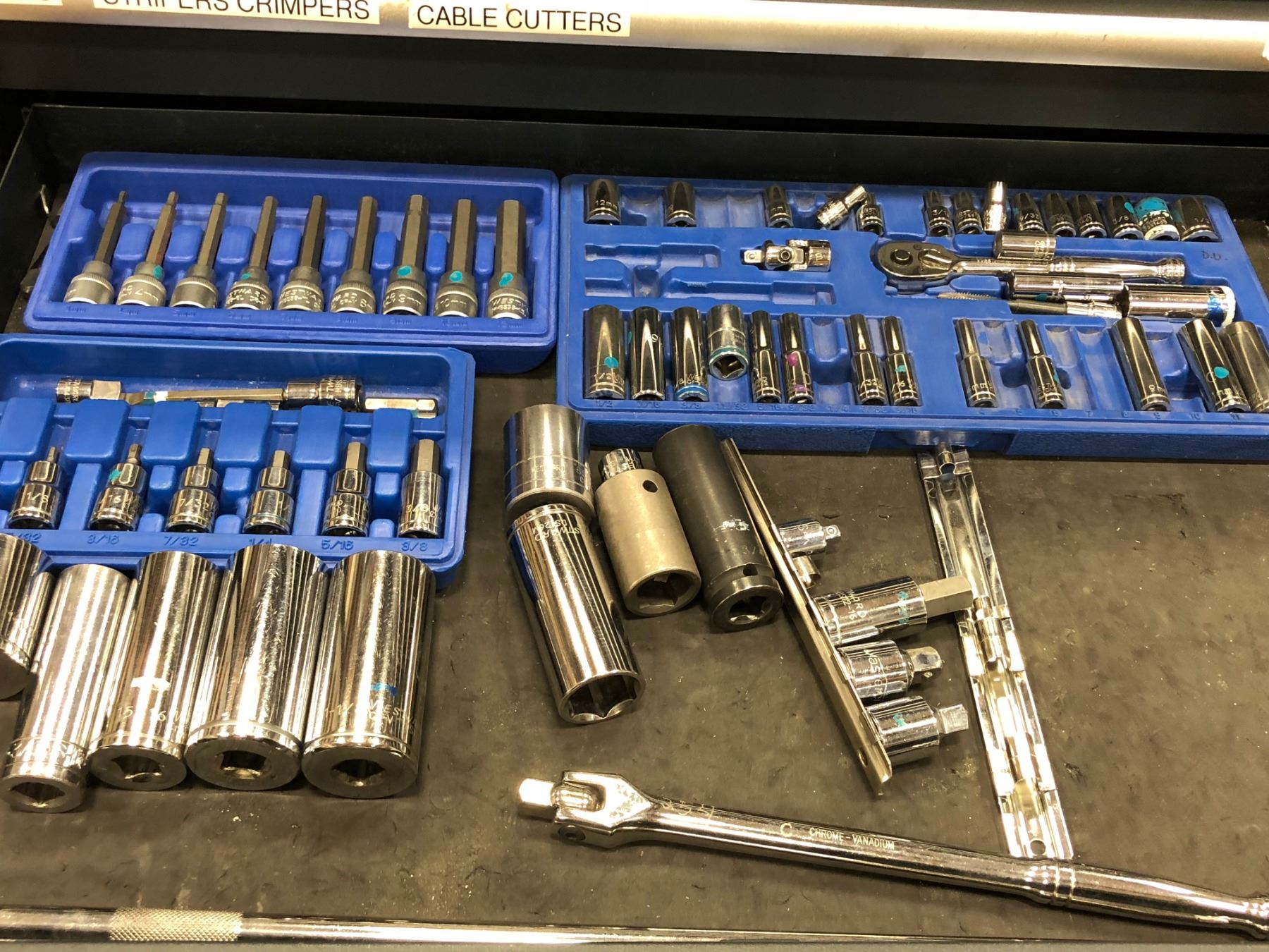 2 piece Mastercraft Maximum tool box, includes assorted tools in drawers