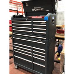 2 piece Mastercraft Maximum tool box, includes assorted tools in drawers