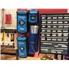 Image 3 : Heavy duty custom rolling work bench 72" x 36" x 73", wired with receptacles