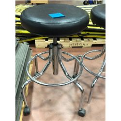 Adjustable stools Qty 2 - 1 w/o casters