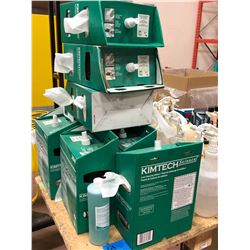 KIMTECH lens cleaning station Qty 8, Spray soap/water bottles Qty 9, air tool oil 3 partials, Tapmat