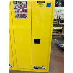 JUSTRITE flammable liquid storage cabinet 34" x 34" x 65" 3 shelves no key