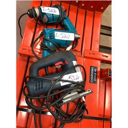 Makita 120v drills Qty 2, Bosch 120v jigsaw
