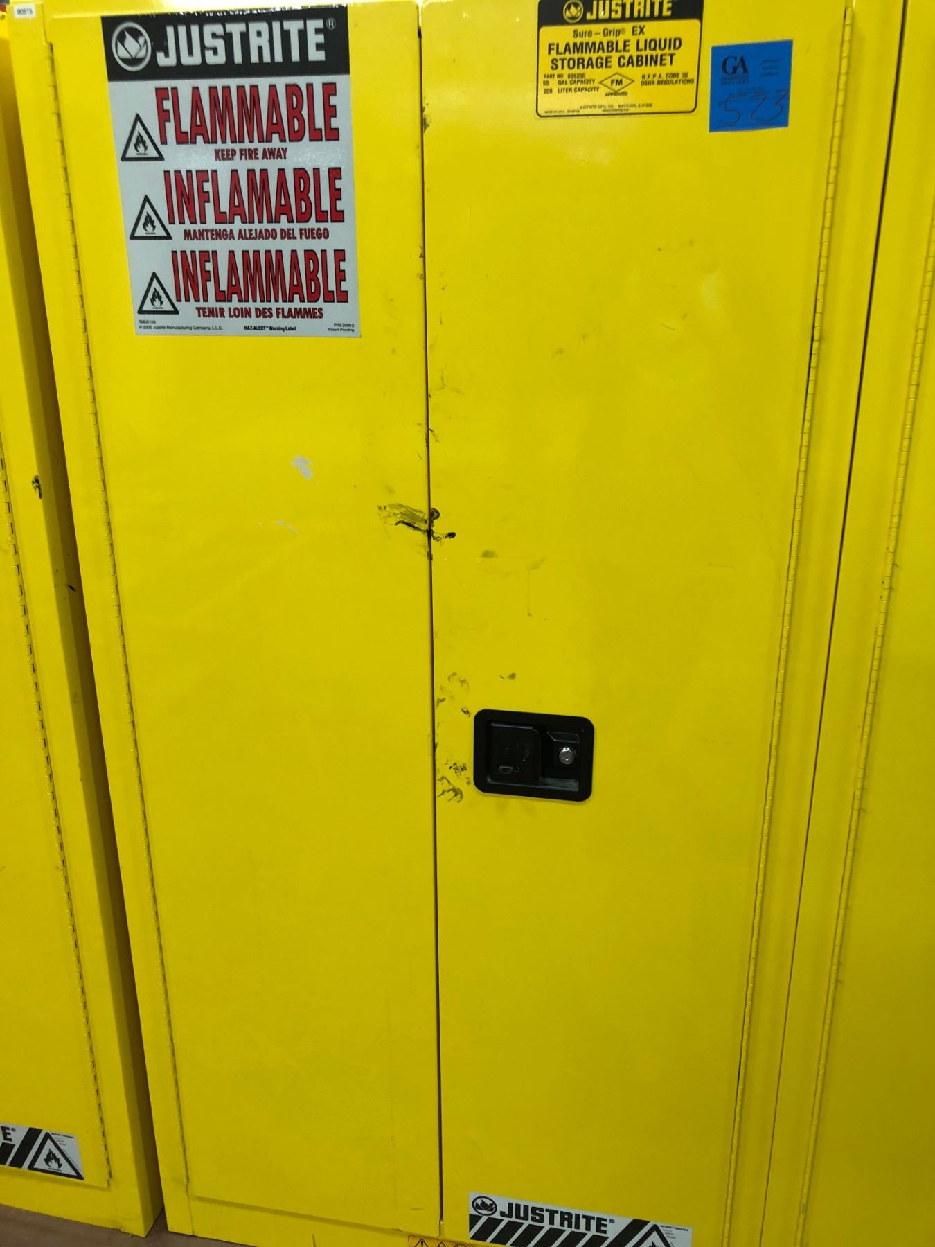 JUSTRITE flammable liquid storage cabinet 34