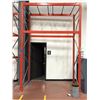 Image 1 : Orange Pallet racking 1 section (wire racks included)
