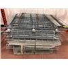 Image 2 : Orange Pallet racking 1 section (wire racks included)