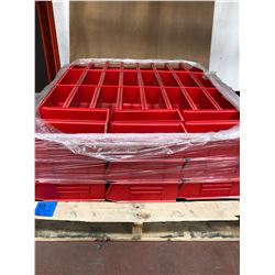 Pallet of parts bins 10 1/2" x 4" x 4" Qty 90