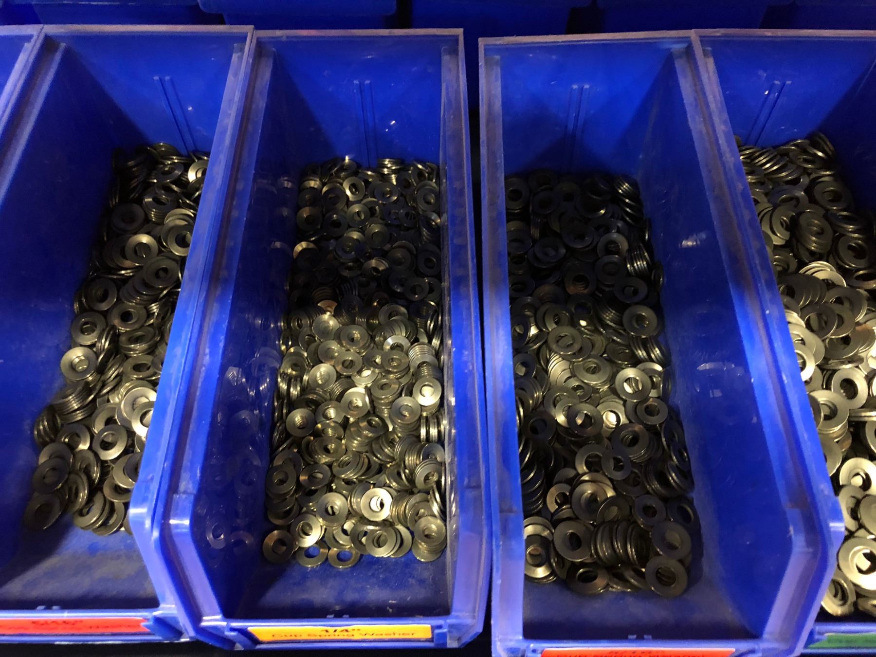 Assorted Belleville washers mixed sizes