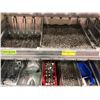 Image 7 : Galvanized shelving 2 sections, assorted stainless steel hardware 6-32, 8-32, 1/4-20. Beveled washer