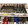 Image 8 : Galvanized shelving 2 sections, assorted stainless steel hardware 6-32, 8-32, 1/4-20. Beveled washer
