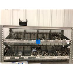 Galvanized shelving 2 sections, assorted 1/2" stainless steel hardware